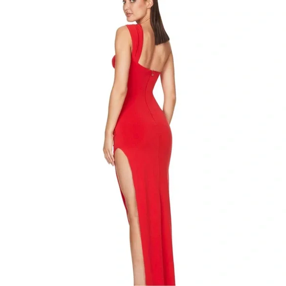 NOOKIE RILEY RING MAXI DRESS - RED - Picture 4 of 10